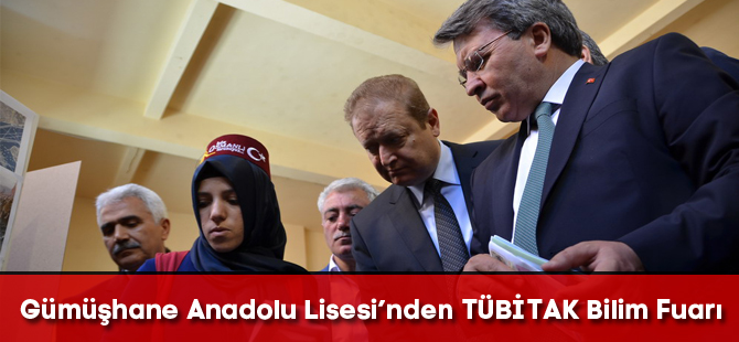 Gümüşhane Anadolu Lisesi’nden TÜBİTAK Bilim Fuarı