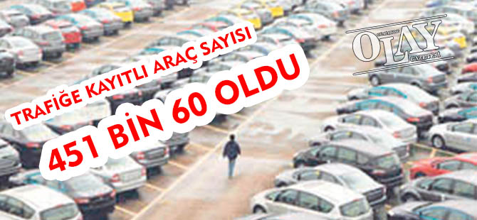 DOĞU KARADENİZ’DE TRAFİĞE KAYITLI ARAÇ SAYISI NİSAN AYI SONU İTİBARİYLE 451 BİN 60 OLDU