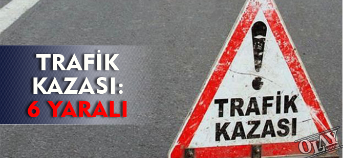 GÜMÜŞHANE'DE TRAFİK KAZASI: 6 YARALI