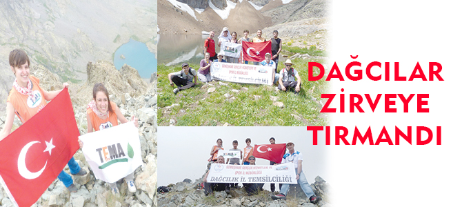 DAĞCILAR ZİRVEYE TIRMANDI