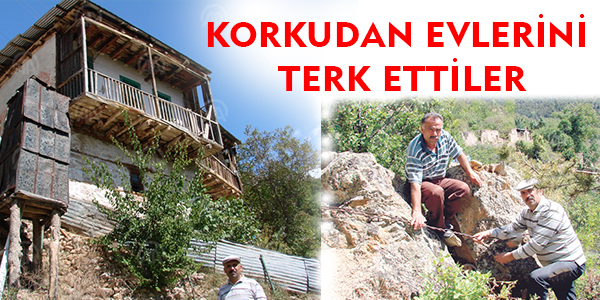 KORKUDAN EVLERİNİ TERK ETTİLER