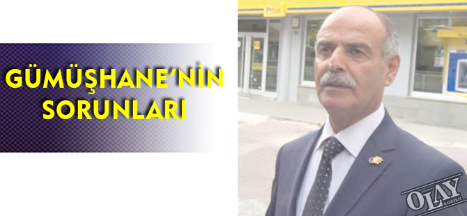 GÜMÜŞHANE’NİN SORUNLARI