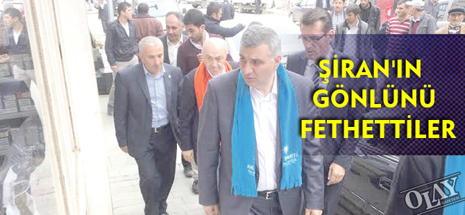 ŞİRAN'IN GÖNLÜNÜ FETHETTİLER