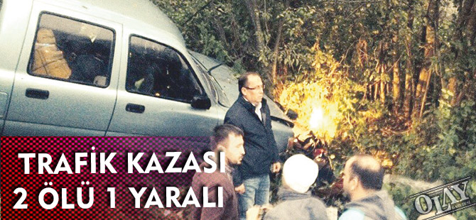 TRAFİK KAZASI: 2 ÖLÜ 1 YARALI