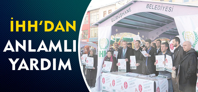 İHH'DAN ANLAMLI YARDIM