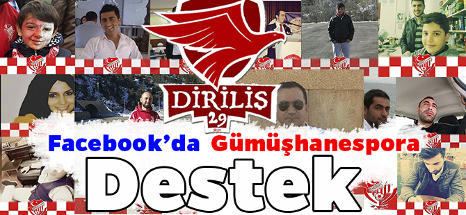 Facebook’da  Gümüşhanespora Destek