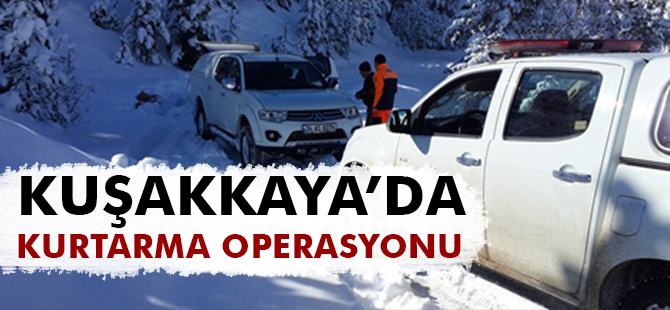 KUŞAKKAYA’DA KURTARMA OPERASYONU