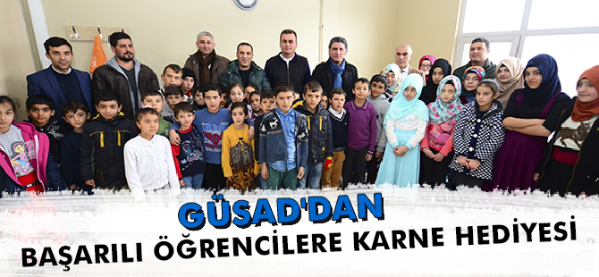 GÜSAD'DAN BAŞARILI ÖĞRENCİLERE KARNE HEDİYESİ