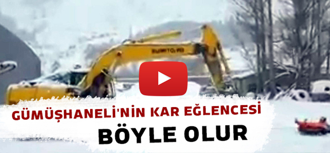 BÖYLE OLUR GÜMÜŞHANELİ'NİN KAR EĞLENCESİ