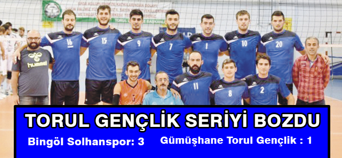 TORUL GENÇLİK SERİYİ BOZDU