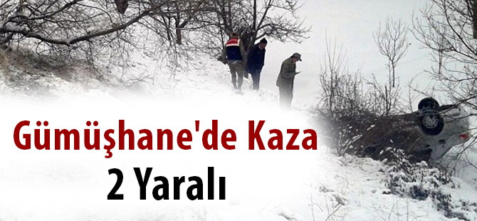 Gümüşhane'de Kaza: 2 Yaralı