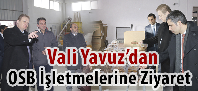 Vali Yavuz’dan OSB İşletmelerine Ziyaret