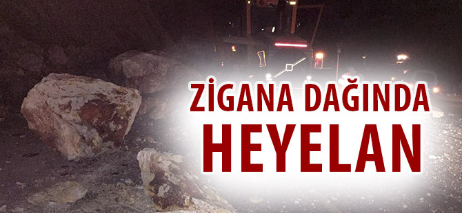 ZİGANA DAĞINDA HEYELAN