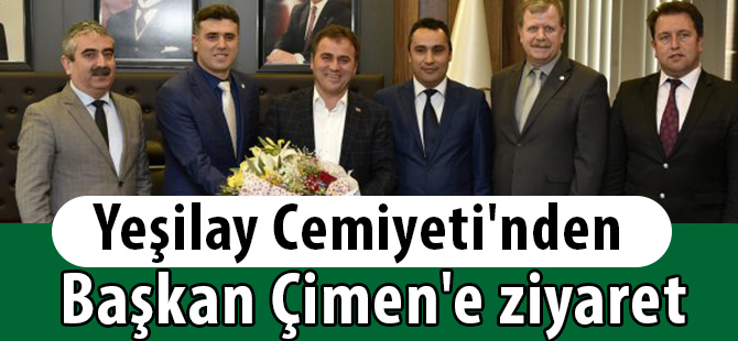 Yeşilay Cemiyeti'nden Başkan Çimen'e ziyaret