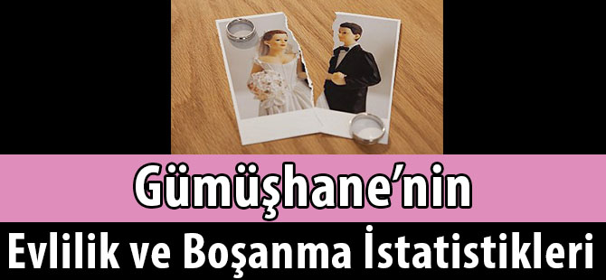 Gümüşhane’nin evlilik ve boşanma istatistikleri