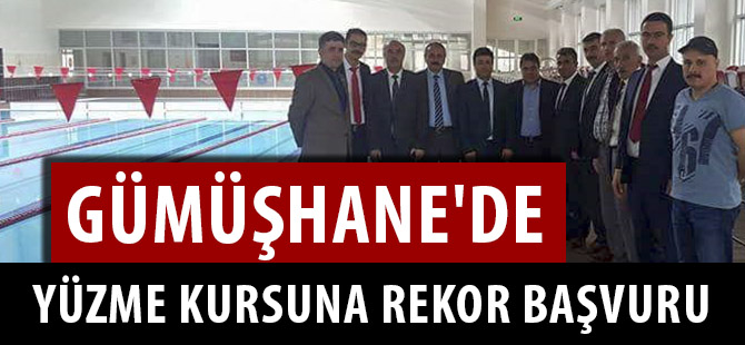 GÜMÜŞHANE'DE YÜZME KURSUNA REKOR BAŞVURU