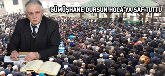 Gümüşhane Dursun hocasını uğurladı