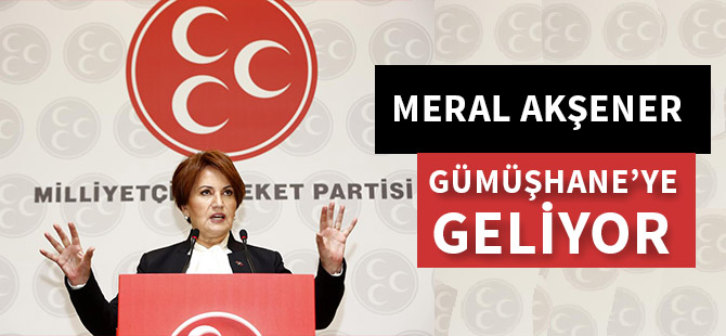 AKŞENER GÜMÜŞHANE'YE GELİYOR