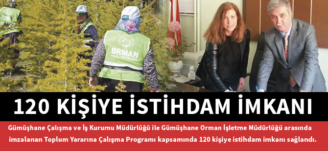 120 KİŞİYE İSTİHDAM İMKANI