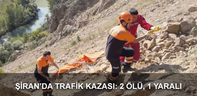 ŞİRAN’DA TRAFİK KAZASI: 2 ÖLÜ, 1 YARALI