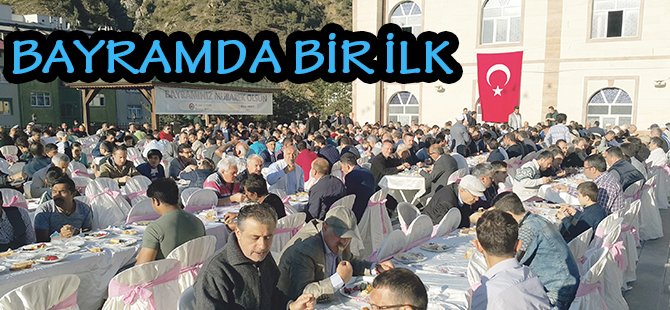 BAYRAMDA BİR İLK