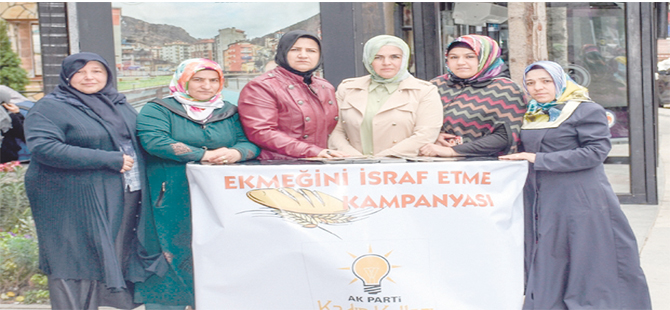 Ak Partili Kadınlardan Ekmek İsrafına Karşı Kampanya