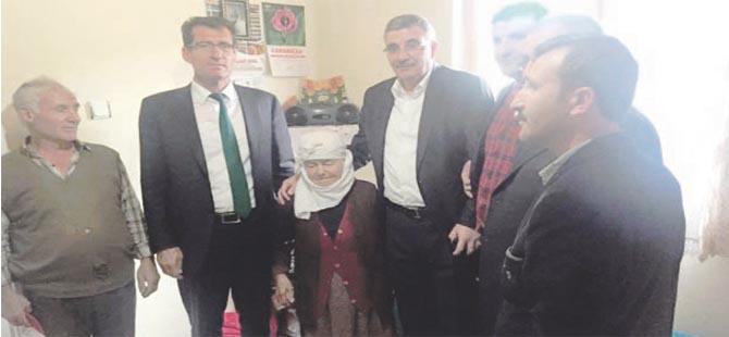 GÜMÜŞHANE’NİN EN YAŞLISINA VEKİL ZİYARETİ