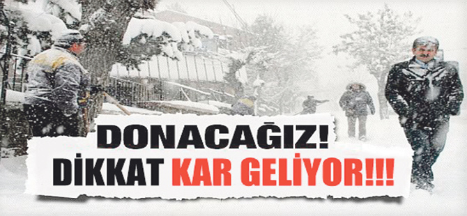 Dikkat! Yoğun kar yağışı uyarısı