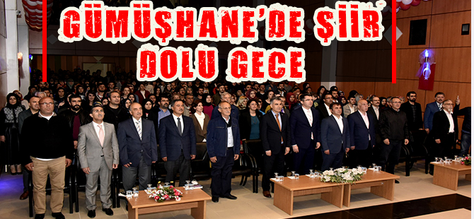 Gümüşhane’de şiir dolu gece