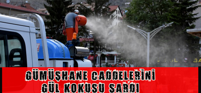 Gümüşhane caddelerini gül kokusu sardı