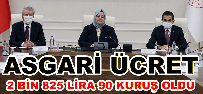 ASGARİ ÜCRET 2 BİN 825 LİRA 90 KURUŞ OLDU