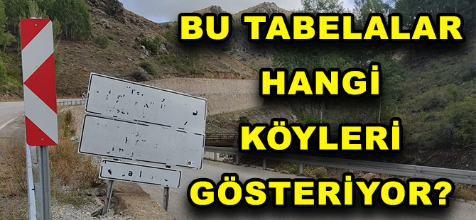 BU TABELALAR HANGİ KÖYLERİ GÖSTERİYOR?