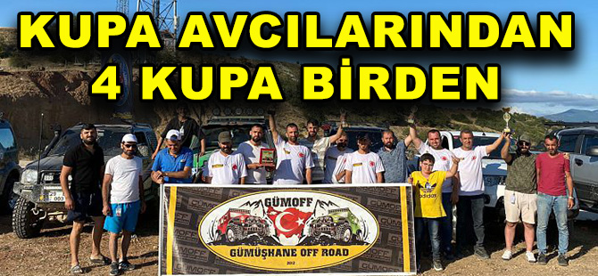 KUPA AVCILARINDAN 4 KUPA BİRDEN