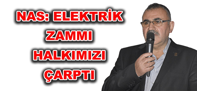 NAS: ELEKTRİK ZAMMI, HALKIMIZI ÇARPTI