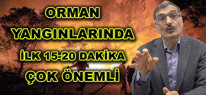 ORMAN YANGINLARINDA İLK 15-20 DAKİKA ÇOK ÖNEMLİ