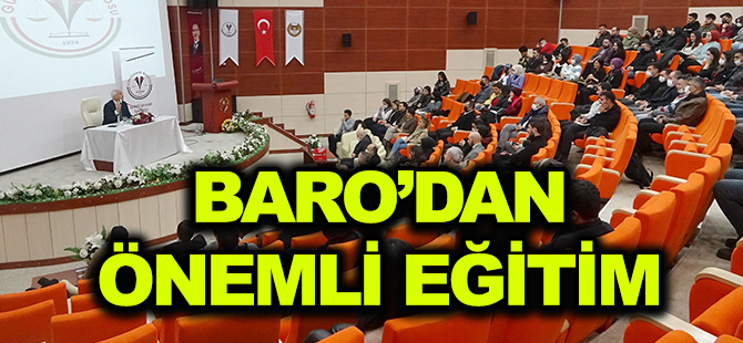 BARO’DAN ÖNEMLİ EĞİTİM