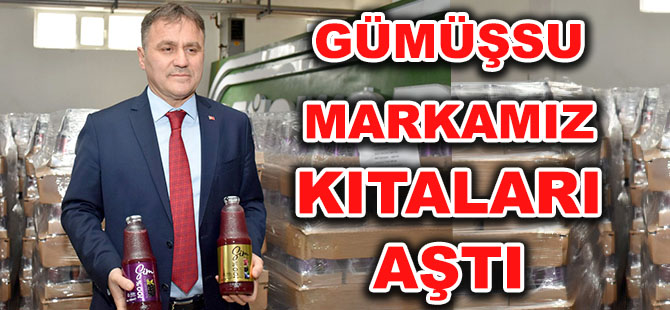 GÜMÜŞSU MARKAMIZ KITALARI AŞTI