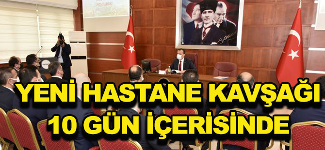 YENİ HASTANE KAVŞAĞI10 GÜN İÇERİSİNDE HALLEDİLECEK