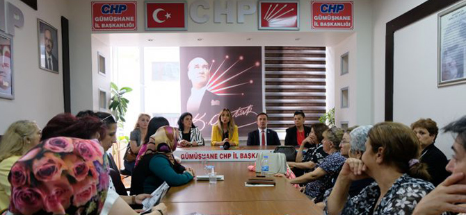 CHP KADIN KOLLARI GENEL BAŞKANI NAZLIAKA GÜMÜŞHANE’DE