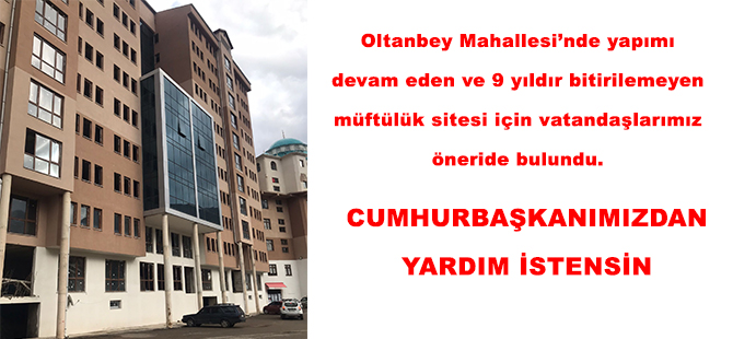 CUMHURBAŞKANIMIZDAN  YARDIM İSTENSİN