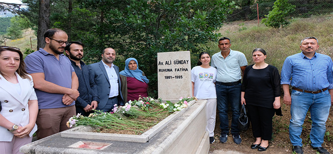 ALİ GÜNDAY MEZARI BAŞINDA ANILDI