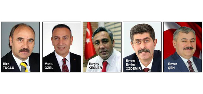 MHP İLÇELERDE AYNI BAŞKANLARLA DEVAM DEDİ