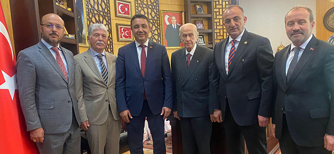 MHP GENEL BAŞKANI DR. DEVLET BAHÇELİ’Yİ ZİYARET ETTİLER