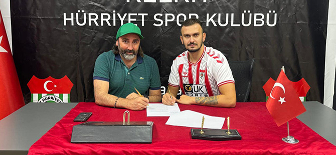 KELKİT HÜRRİYETSPOR, ERCAN ŞİRİN İLE 2 YILLIK SÖZLEŞME İMZALADI