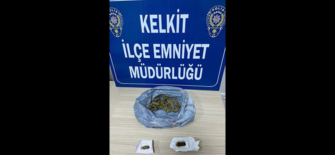 KELKİT’TE UYUŞTURUCU OPERASYONU: 64,12 GRAM MADDE ELE GEÇİRİLDİ