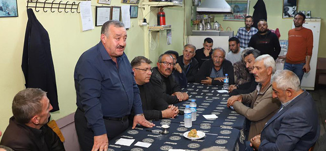 BAŞKANI YILMAZ, GERDEKHİSAR KÖYÜ’NDE HALKLA BULUŞTU