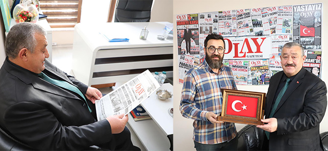 BAŞKAN YILMAZ’DAN GÜMÜŞHANE OLAY GAZETESİ’NE ZİYARET