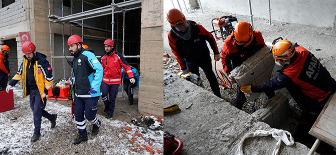 GÜMÜŞHANE’DE DEPREM TATBİKATI GERÇEKLEŞTİRİLDİ