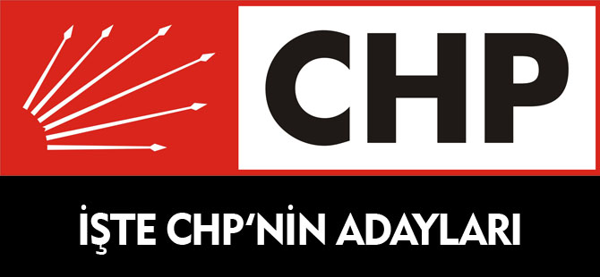 İŞTE CHP'NİN ADAYLARI