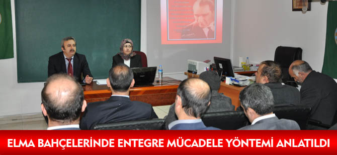 ELMA BAHÇELERİNDE ENTEGRE MÜCADELE YÖNTEMİ ANLATILDI